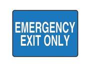 ACCUFORM SIGNS MEXT440VP Exit Sign 7 x 10In WHT BL PLSTC ENG Text