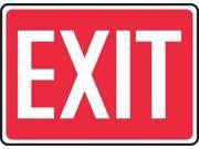 ACCUFORM SIGNS MEXT518VA Emergency Exit Sign 10 x 14In R WHT AL