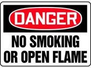 ACCUFORM SIGNS MSMK050VA Danger No Smoking Sign 10 x 14In AL ENG