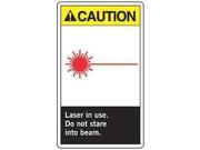 Caution Radiation Sign Accuform Signs MRAD611VP 10 Hx7 W
