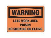 Warning No Smoking Sign Accuform Signs MSMK027VA 10 Hx14 W