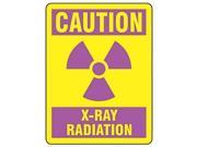 Caution Radiation Sign Accuform Signs MRAD702VA 14 Hx10 W