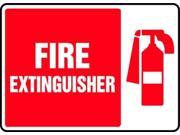 ACCUFORM SIGNS MFXG518VS Fire Extinguisher Sign 10 x 14In WHT R