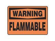 ACCUFORM SIGNS MCHL315VP Warning Sign 7 x 10In BK ORN PLSTC FLMB