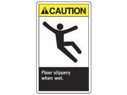 Caution Sign Accuform Signs MRTF603VP 14 Hx10 W