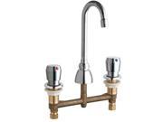 CHICAGO FAUCETS 786 G1AE3 665AB Gooseneck Faucet Metering Push Button
