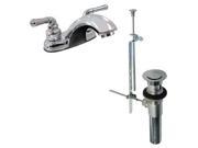 Kissler Co Rigid Bathroom Faucet Chrome 2 Holes Lever Handle 77 1190