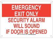 Emergency Exit Sign Brady 127167