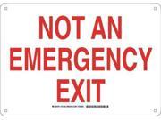 Emergency Exit Sign Brady 127300