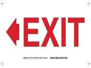 Exit Sign Brady 132135 7 Hx10 W