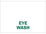 Eye Wash Sign Brady 87785 5 Hx3 1 2 W