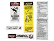 WERNER LFS100 FG Stepladder Safety and Instr. Labels