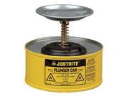 JUSTRITE 10118 Plunger Can 1 qt. Steel Yellow