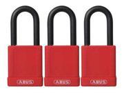 ABUS 74 40 KAX3 RED Lockout Padlock Key Alike Red PK3