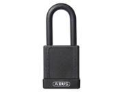 ABUS 74 40 KD BLACK Lockout Padlock Aluminum Black 1 4 in.