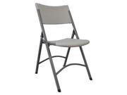 Folding Chair Blow Molded White 4NHN5