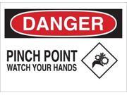 CONDOR Y4034666 Danger Sign Plastic Text and Symbol