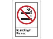 No Smoking Sign Condor 35FZ87 14 Hx10 W