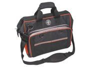 Klein Tools 17 1 2 Electricians Tool Bag 78 Pockets Black Orange 554171814