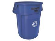 31 1 2 Recycling Receptacle Rubbermaid FG264307BLUE