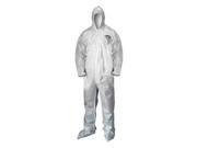 CONDOR 30LV68 Hooded Coverall White 3XL PK12