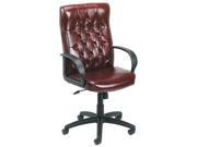 Executive Chair Vinyl Oxblood Burgundy Height 42 1 2 to 45 1 2 137750