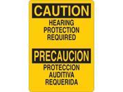 CONDOR Y4035329 Caution Sign Vinyl Bilingual 7 in. W
