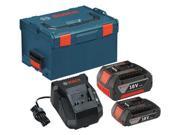 SKC181 202L 18V 2.0 Ah Lithium Ion Batteries and Charger with L Boxx 2 Storage Case