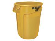 RUBBERMAID FG263200YEL Utility Container 32 gal. LLDPE Yellow