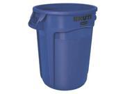RUBBERMAID FG263200BLUE Utility Container 32 gal. LLDPE Blue