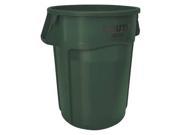 RUBBERMAID FG264300DGRN Utility Container 44 gal. LLDPE Dk Green