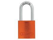 ABUS 72 HB 40 40 KD Orange Lockout Padlock KD Orange 1 4 In. Dia.