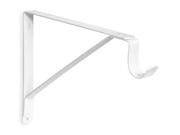 Heavy Duty Shelf Bracket w Rod Hook Size 9 x 11 1 4 Finish White Paint