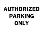 Parking Sign Brady 25846 10 Hx14 W