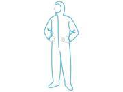 17122 2X Hooded Disposable Coveralls 2XL Wht PK25