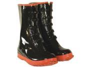 Size 15 Overshoes Rain Boots Unisex Black Plain Toe Clc
