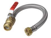 SHARKBITE U3088FLEX18BVLF Water Heater Flex Hose 3 4 in. FNPT