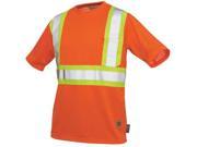 WORK KING S39211 Hi Vis Short Sleeve Shirt S Orange