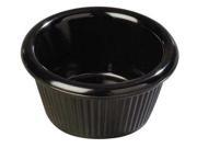 Black Fluted Ramekin Black Carlisle S28203