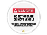 ACCUFORM SIGNS KDD736 Danger Sign 24 x 24 Red and Black White Vinyl
