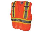 VIKING U6125O S M Safety Vest Mesh Orange S M