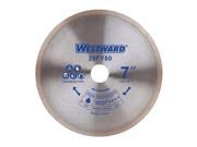 WESTWARD 29FY80 Diamond Saw Blade Segmented 7In 5100RPM