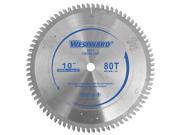 WESTWARD 24EL76 Circular Saw Blade 10 In 80T