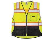ML KISHIGO 1515 5X Safety Vest 5XL Lime Male
