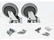 DAYTON MH5JNJ801G Caster Grey Tpr Kit and Hardware