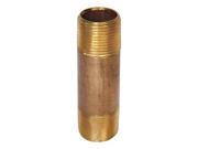 Nipple Schedule 80 Pipe Size 1 8 4 L Threaded On Both End Red Brass 250 PSI