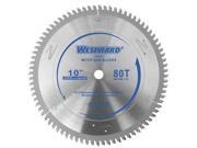 WESTWARD 24EM12 Circular Saw Blades 10 In 80T