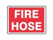 ACCUFORM SIGNS MFXG592VS Fire Hose Sign 7 x 10In WHT R FH ENG G0453437