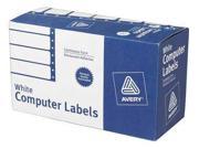 AVERY 04022 Mailing Label 1 15 16 in.H 4 in.W PK5000 G0466387