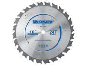 WESTWARD 24EL91 Circular Saw Blade 10 In 24T